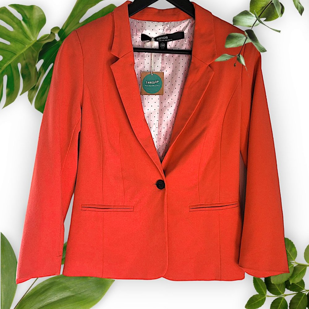 Kensie Red Blazer, Sz X-Small